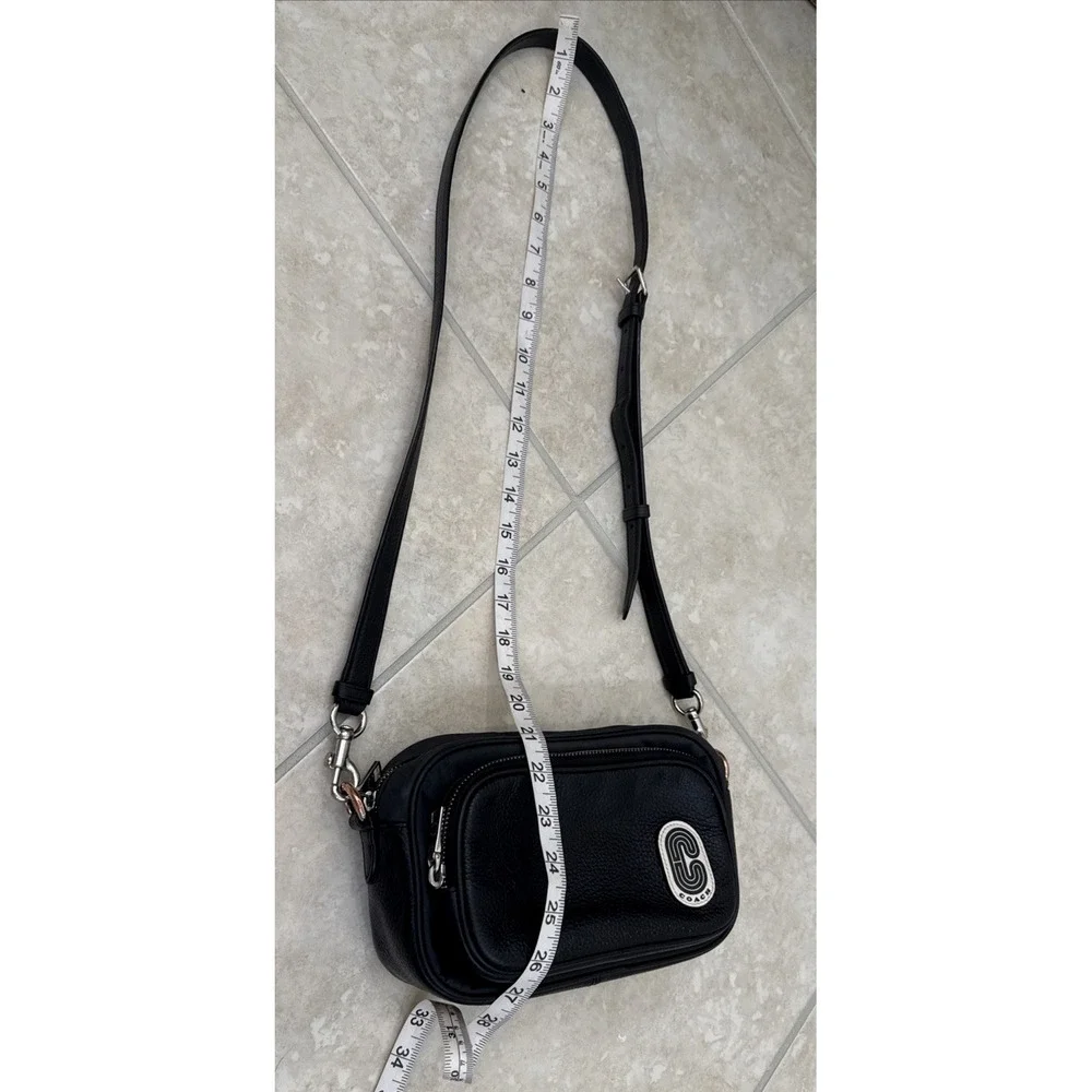 Coach Court Crossbody Camera Bag Nylon & Refined‎ Pebbled Leather C5050 Purse